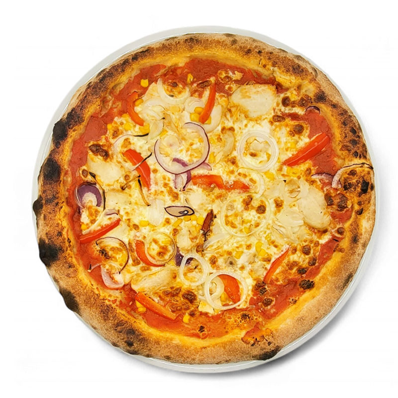 Pizza Con pollo